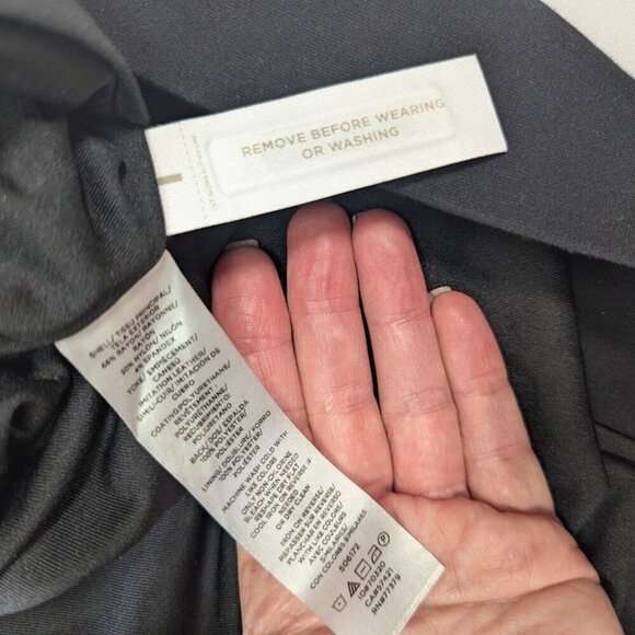 Ann Taylor Ponte Faux-Leather Yoke Classic Sheath Dress Black *SZ 4 - Picture 7 of 7